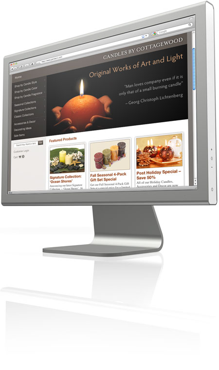 Candles by Cottagewood Web Site