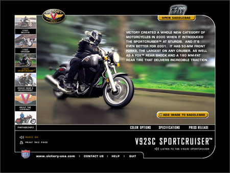 Victory Specs Screen